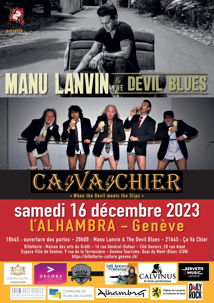 Concert Manu Lanvin Devil Blues Alhambra Genève 16 décembre 2023